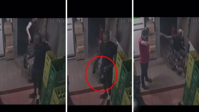 (已签发)柔:狮城二三事:疑行动不便光头汉3次来偷东西 咖啡店报警