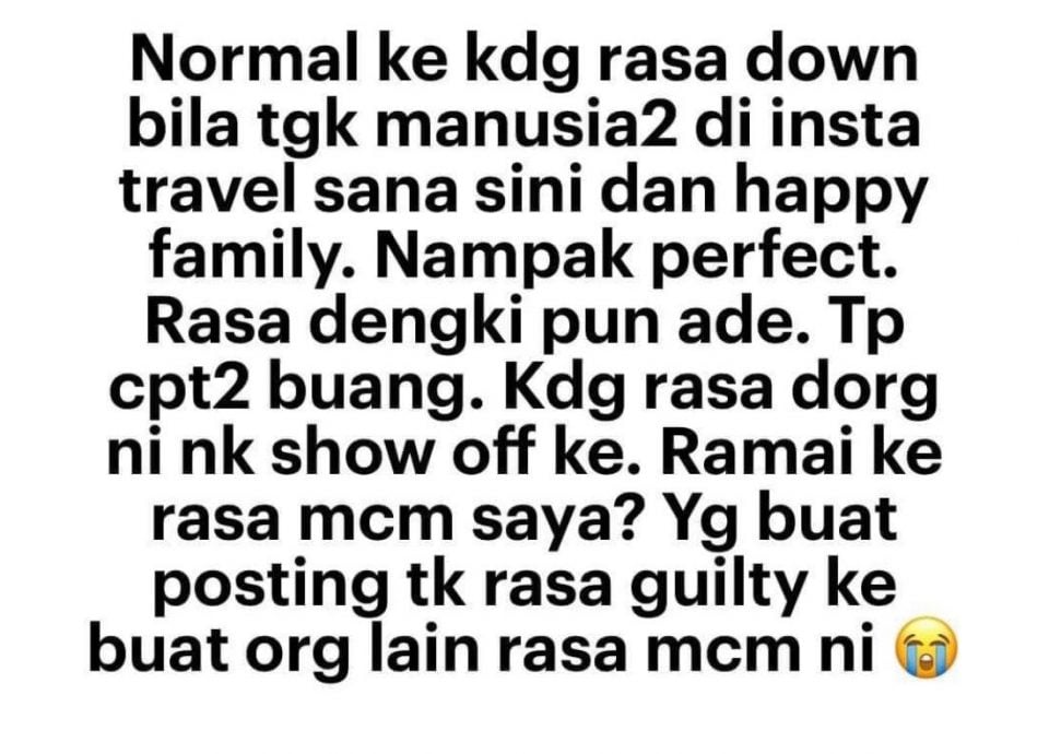 不爽朋友圈晒幸福旅行照 男子：你们不会内疚吗？