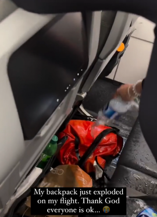 充电宝机上爆炸冒烟 机组人员疯狂浇水乘客撤离