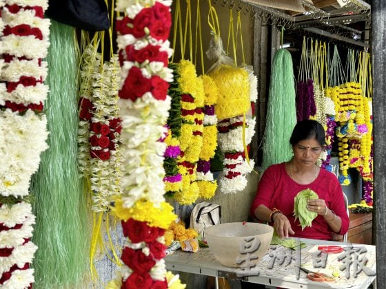 印度人大小节日都少不了它——印度花环（Bunga Malai）
