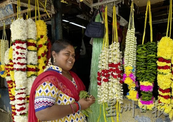 印度人大小节日都少不了它——印度花环（Bunga Malai）