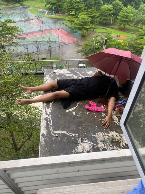 女子公寓10楼坠下 卡在7楼受伤送院