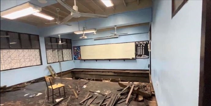 学校地板坍塌 逾20学生受伤