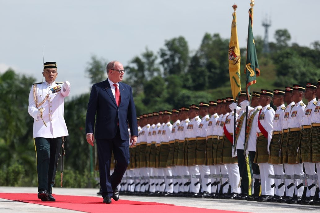 已综合删短*/国家元首举行国宴接待摩纳哥亲王