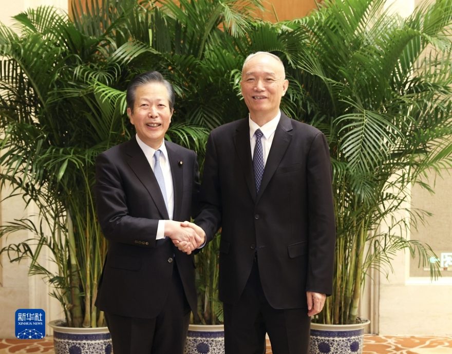 日本公明党主席访中 要求解除水产禁令  但双方存分歧