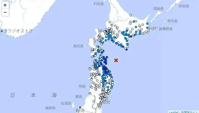 日本青森县近海5.8级地震 至少2人受伤