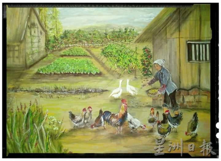 柔：今日面谱（见报日16/11）：导游醉心绘画, 无师自通
