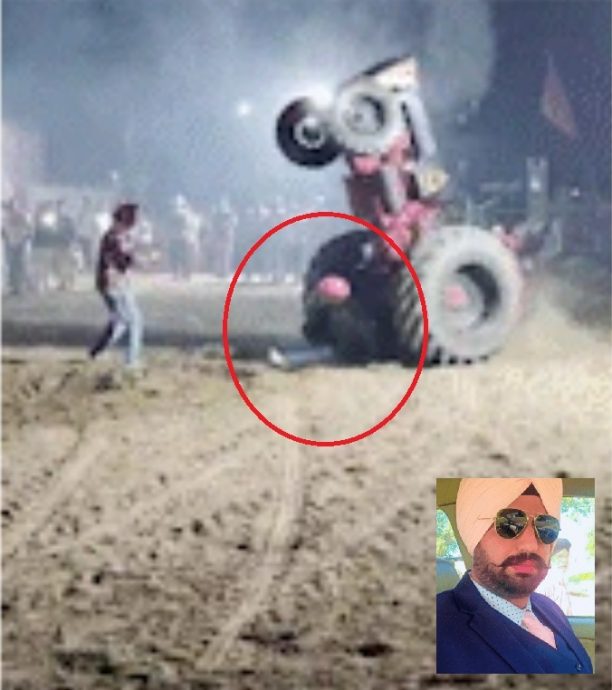 特技演员被卷入拖拉机 辗压拖行狂转数圈惨死