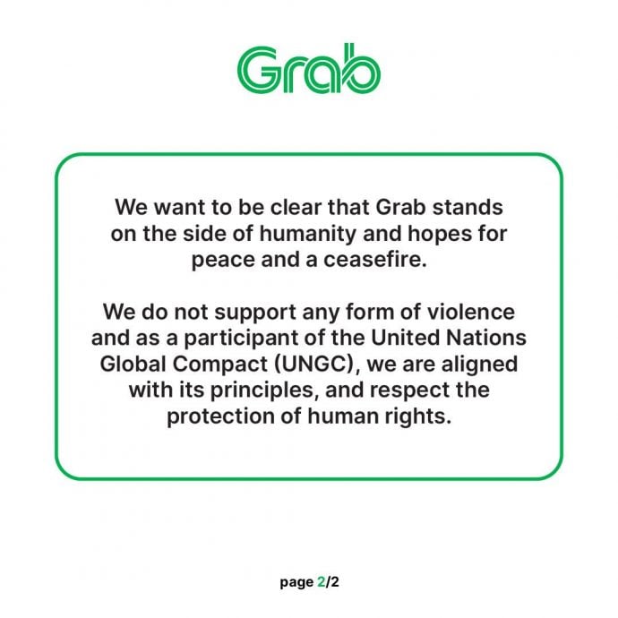 社媒涌抵制Grab 大马Grab急发文灭火
