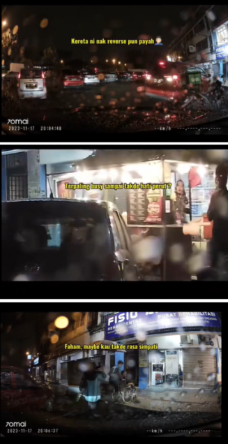 视频 | 摩托挡住OKU下不了车 送餐员不移车被骂自私