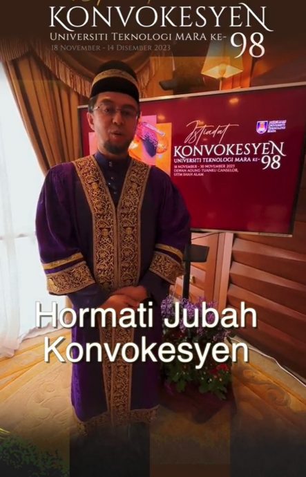 视频|穿毕业袍炸香蕉打兵乓博眼球  UiTM校长：请尊重毕业袍