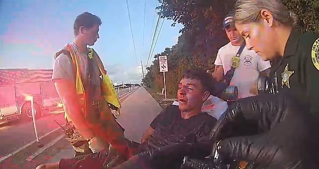 车祸满脸血无法呼吸　男子反遭警电击上铐