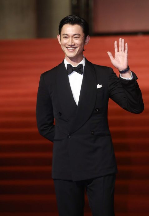 金马60红毯|张吉安牵2美 王礼霖领2帅