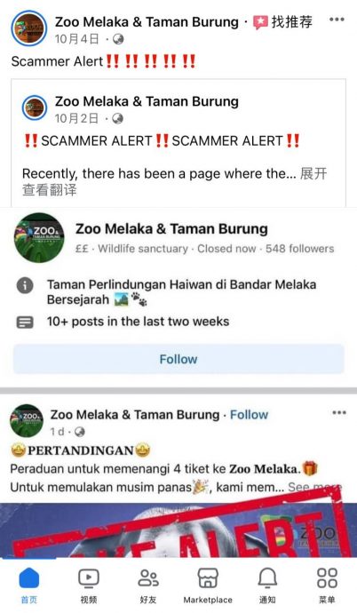 （全国求真）甲动物园有假专页行骗 邓永森促勿被骗个资