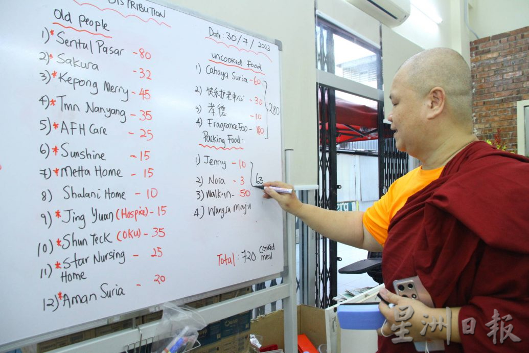 SHENPEN MALAYSIA每周日准备800份免费素食