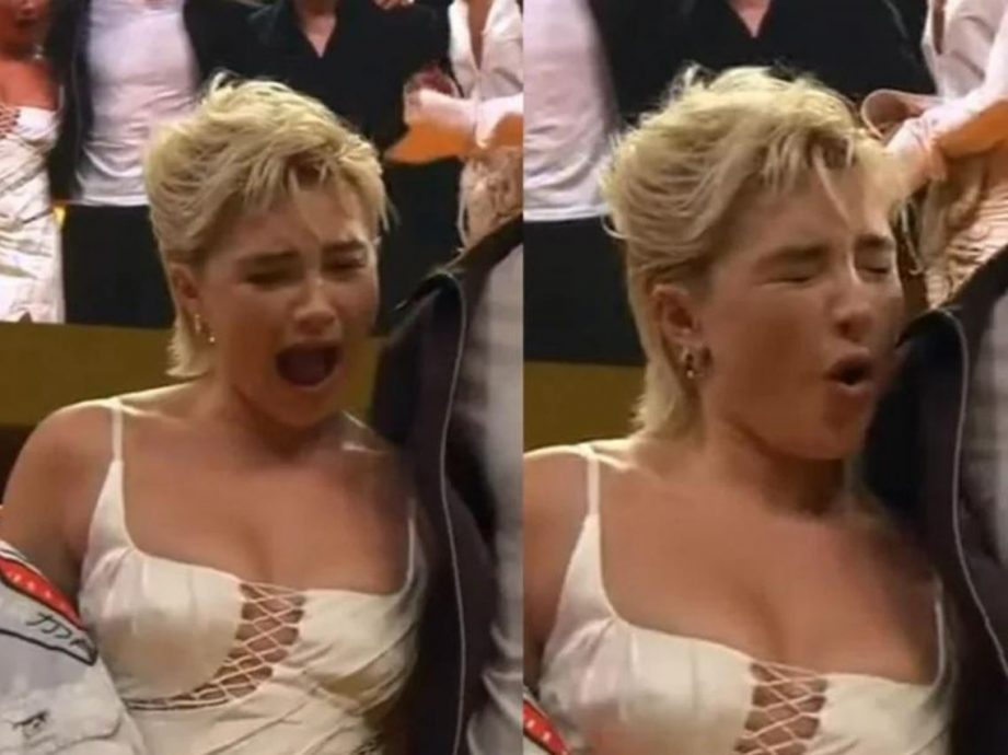 观众又乱扔东西上台 《黑寡妇》女星被砸中眼睛