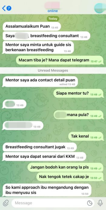 “哺乳顾问”要求视讯指导喂奶·女网民贴文怒骂“变态骗子!”