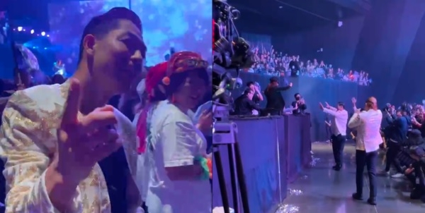 冲下台甜蜜击掌林志玲 AKIRA放送10块腹肌