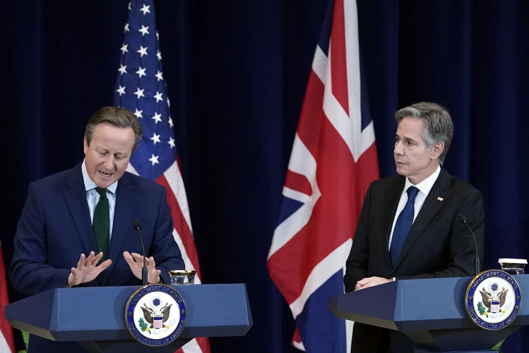 卡梅伦:中国不得以武力寻求“统一”台湾