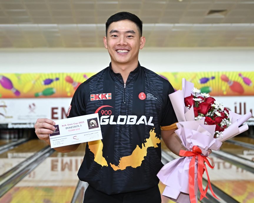 埃米尔杯保龄球赛夺季军  陈财政喜获5万6000奖金