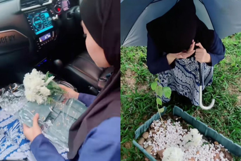 怀胎16周流产还未做完月 夫妻哭著装饰新坟