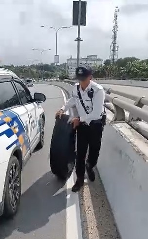 柔：复新轮胎如无声杀手  交警促对付使用车主