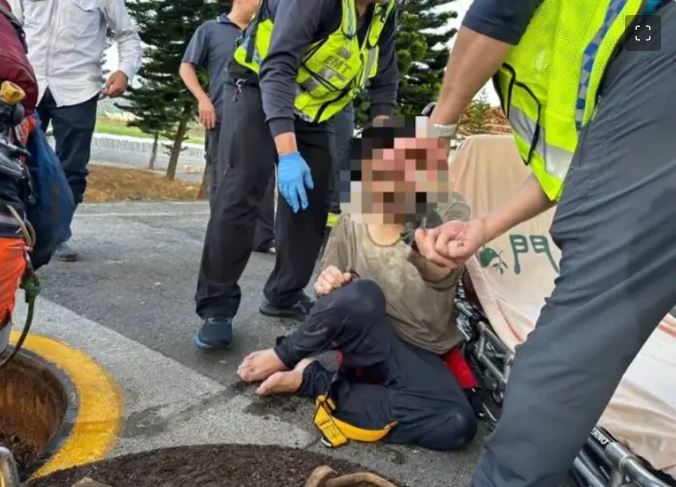 男子偷缆线摔落5公尺电塔井受困1天 警消瓮中捉鳖