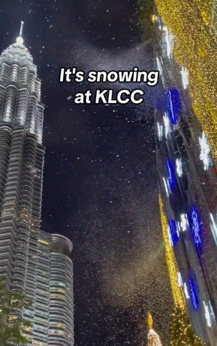 视频 | KLCC“下雪”了!美景惊艳大批网民