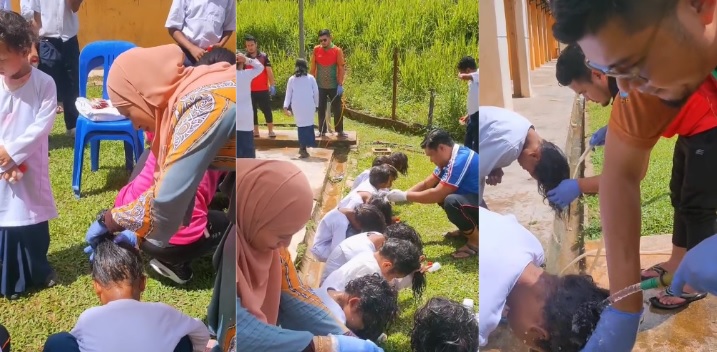 视频|帮学生洗头是例行工作 老师：“他们都长头虱”