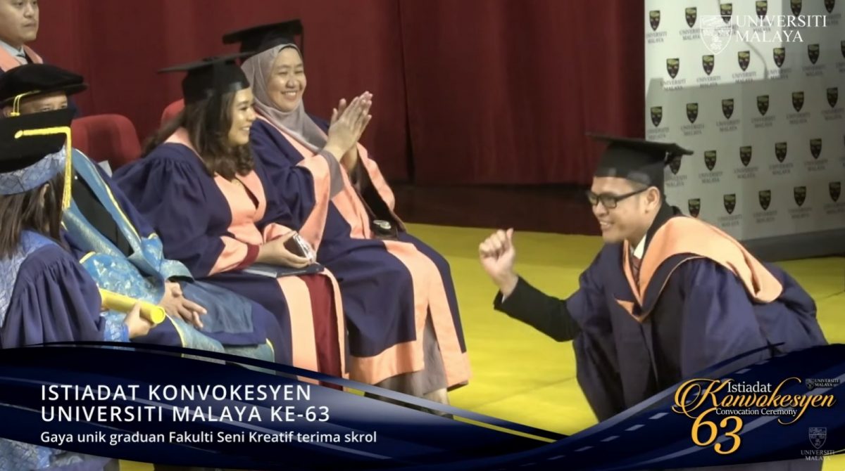 视频|欢乐又创意  马大毕业生舞着领证书