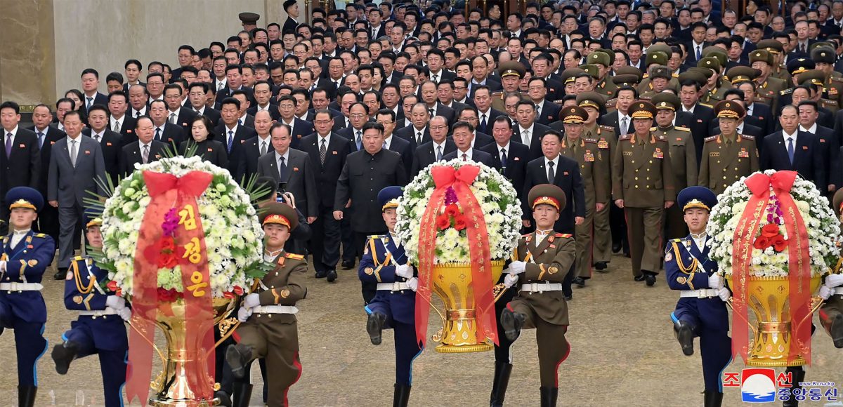 金正日逝世12周年 金正恩参谒锦绣山太阳宫