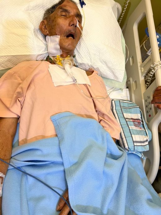 东:七旬长者车祸送私人医院治疗 家属无力摊还医疗费盼社会大众捐助