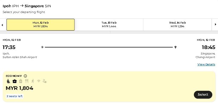 佳节逢学年假期 农历年前后隆怡ETS车票售罄