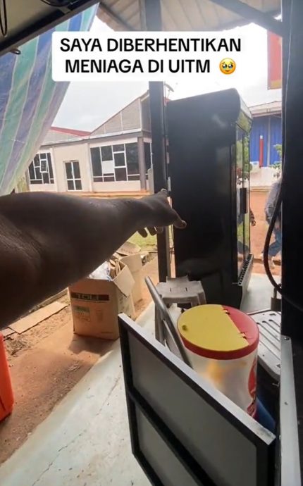 先允许摆摊后赶出校门 小贩控诉UiTM毁约 事件上网后校方态度大转变