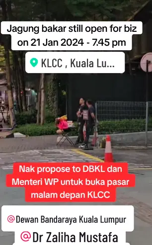 外国摊贩4度违规开档 网民调侃:KLCC前开夜市好了!