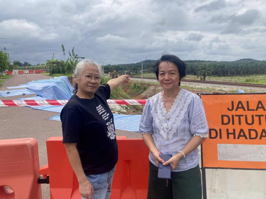 **已签发**柔:拉美士珍珠花园后方土崩,居民促尽快抢修以安民心