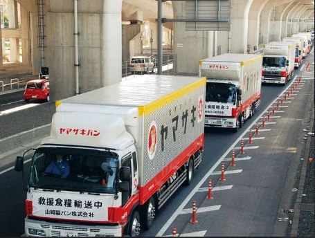 天灾即刻救援!山崎面包车队奔灾区 支援逾1500万个面包、800万个饭团