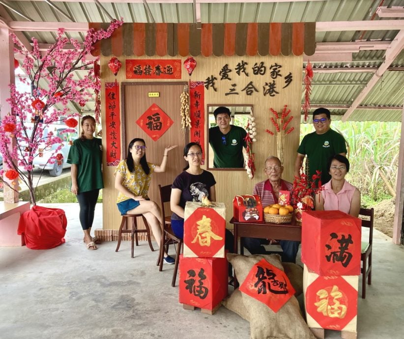 柔: 三合港新春造景 温馨 娘子军联手打造盼开心过龙年