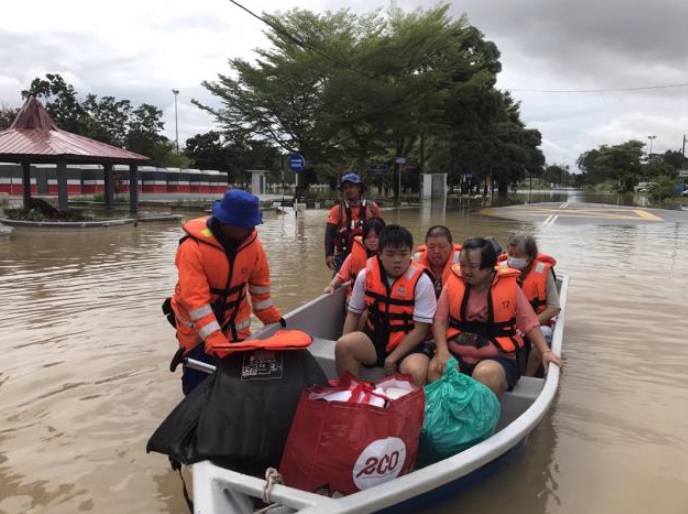 柔:截至6pm柔州灾黎人数增至7909人