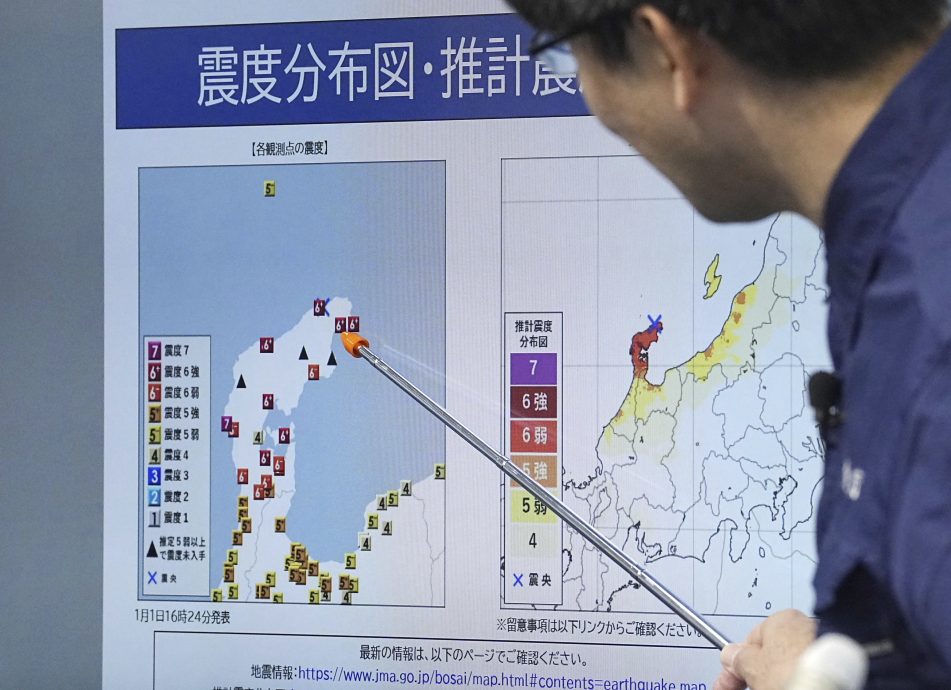 石川县7.6级地震 专家:恐近十条断层同时移动