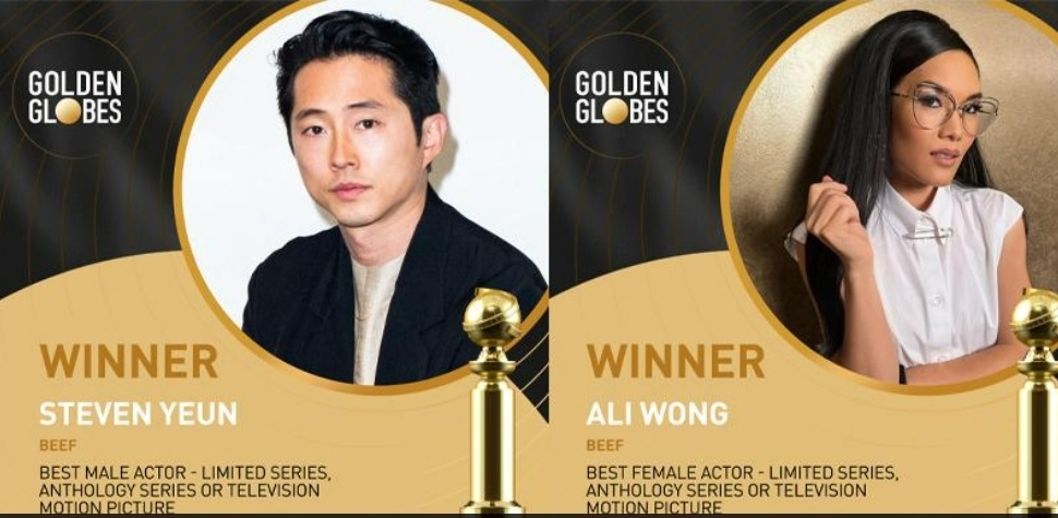 第81届金球奖|连尚烨黄艾莉迷你剧封帝后 首度由亚裔演员包揽