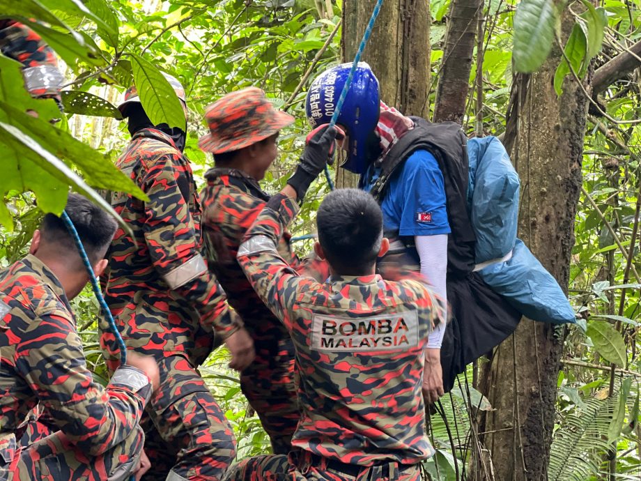 视频 | 爱的迫降剧情重现?韩国男沙巴玩滑翔伞吊挂树上