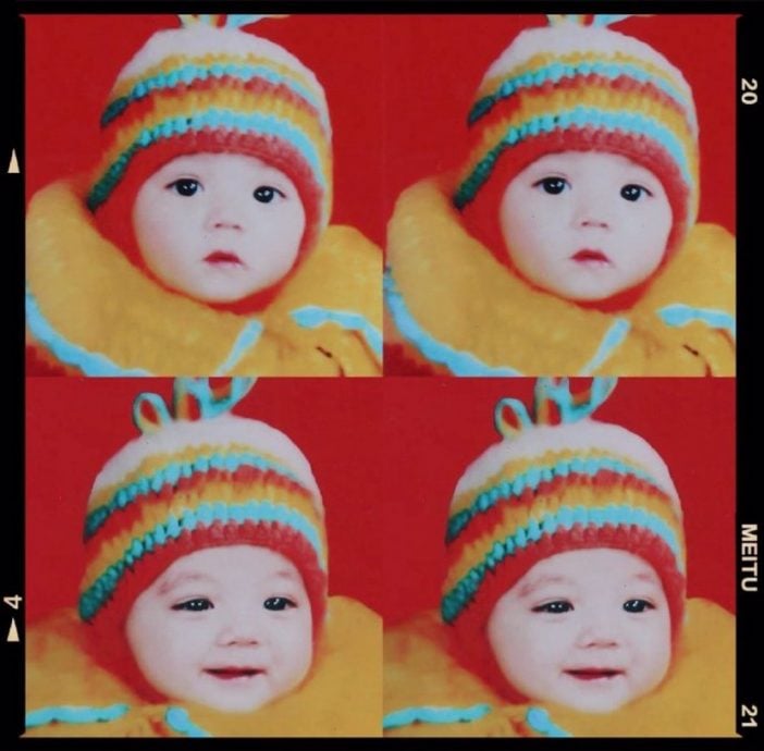 迪丽热巴婴儿照被挖 网赞叹:没整容