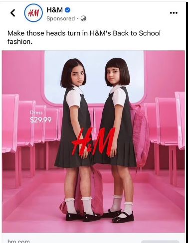 遭批评“性化女孩” H&M撤回女童校服广告