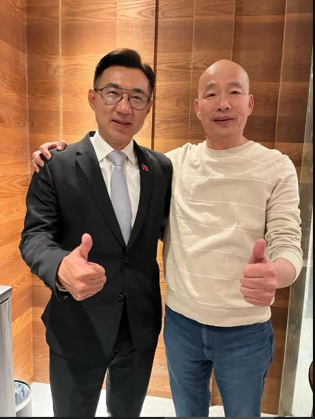 韩国瑜搭档江启臣竞选立法院正副院长 保留民众党合作空间