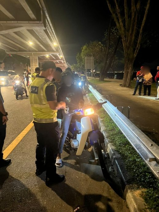 （大北马）摩托车违例 358名骑士元旦接罚单