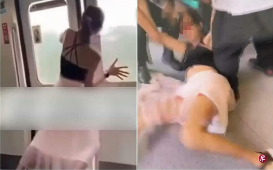 (已签发)柔:狮城二三事:强行掰开地铁车门 变装男承认3罪