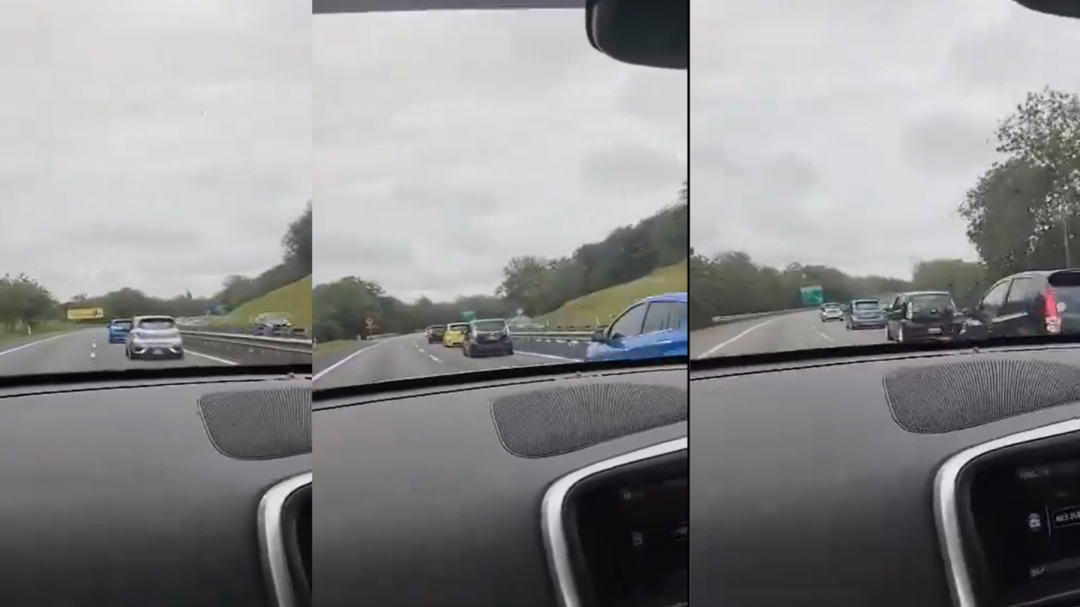 Myvi车队霸占右边车道 “龟速”行驶被骂翻