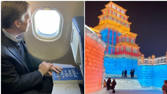 亲临体验哈尔滨冰雪大世界 美驻华大使伯恩斯:“令人折服”