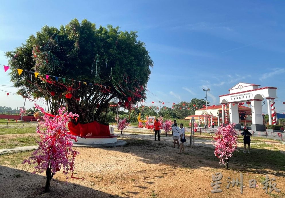 兵如港河滨公园新春布置 欢迎新年来打卡